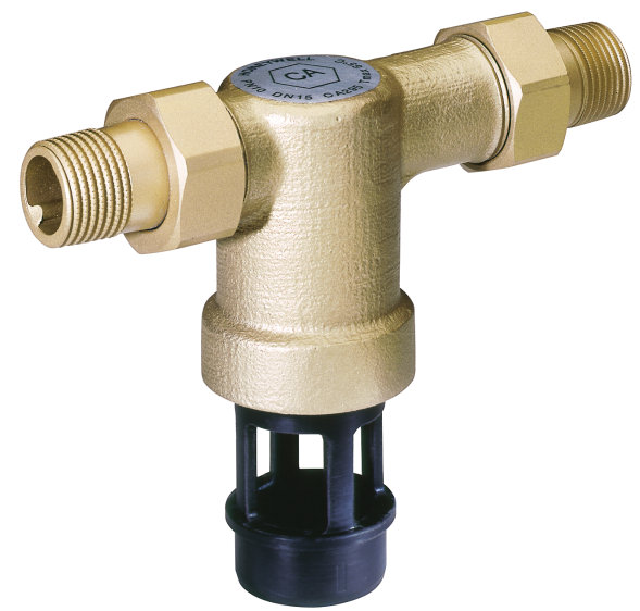 Backflow preventer compact construction with threaded connectors, CA295