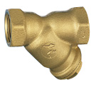 Brass Y-strainer with threaded female connections, FY30