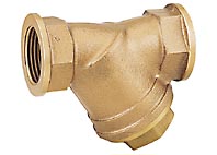 Red bronze Y-strainer with threaded female connections, FY32