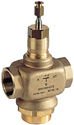 Three-way control valve PN16, threaded connections DN15-50, V5013R